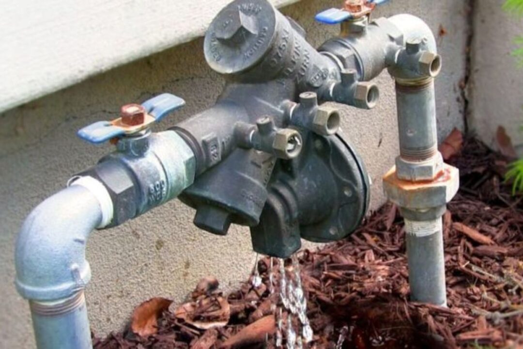 leaking backflow preventer