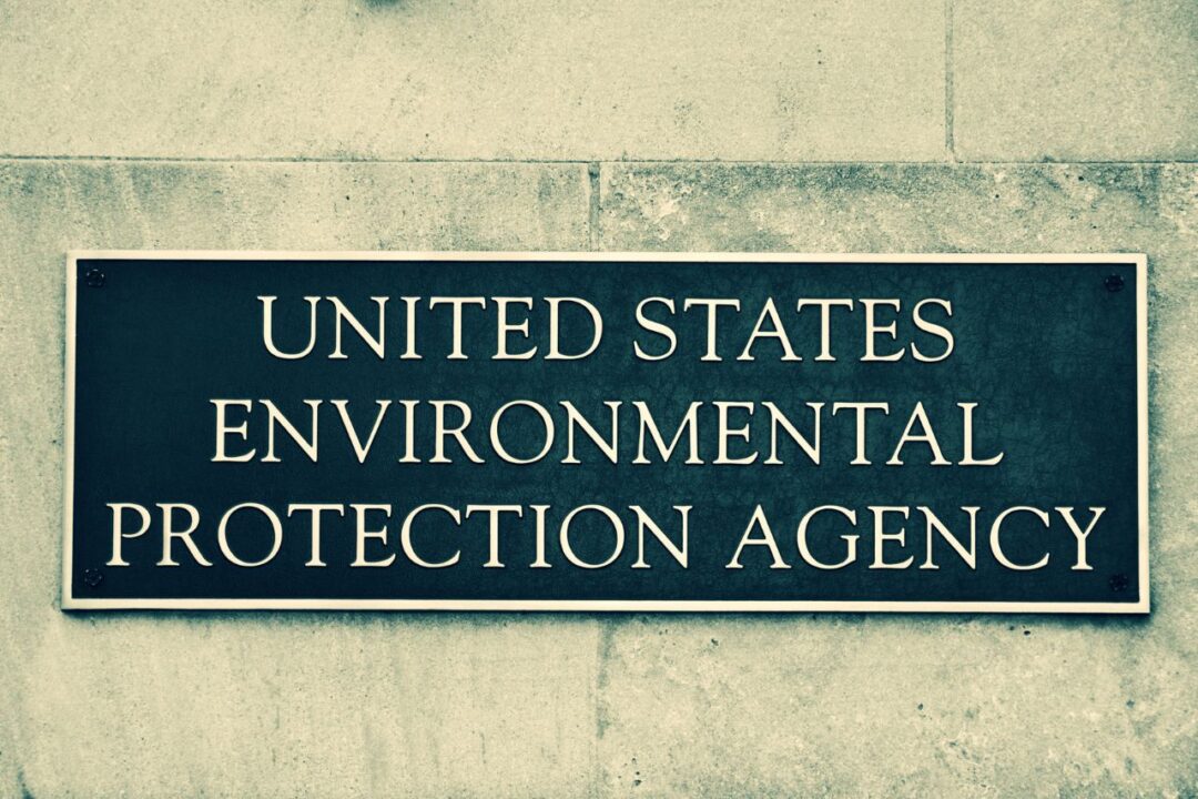 Environmental Protection Agency (EPA) sign