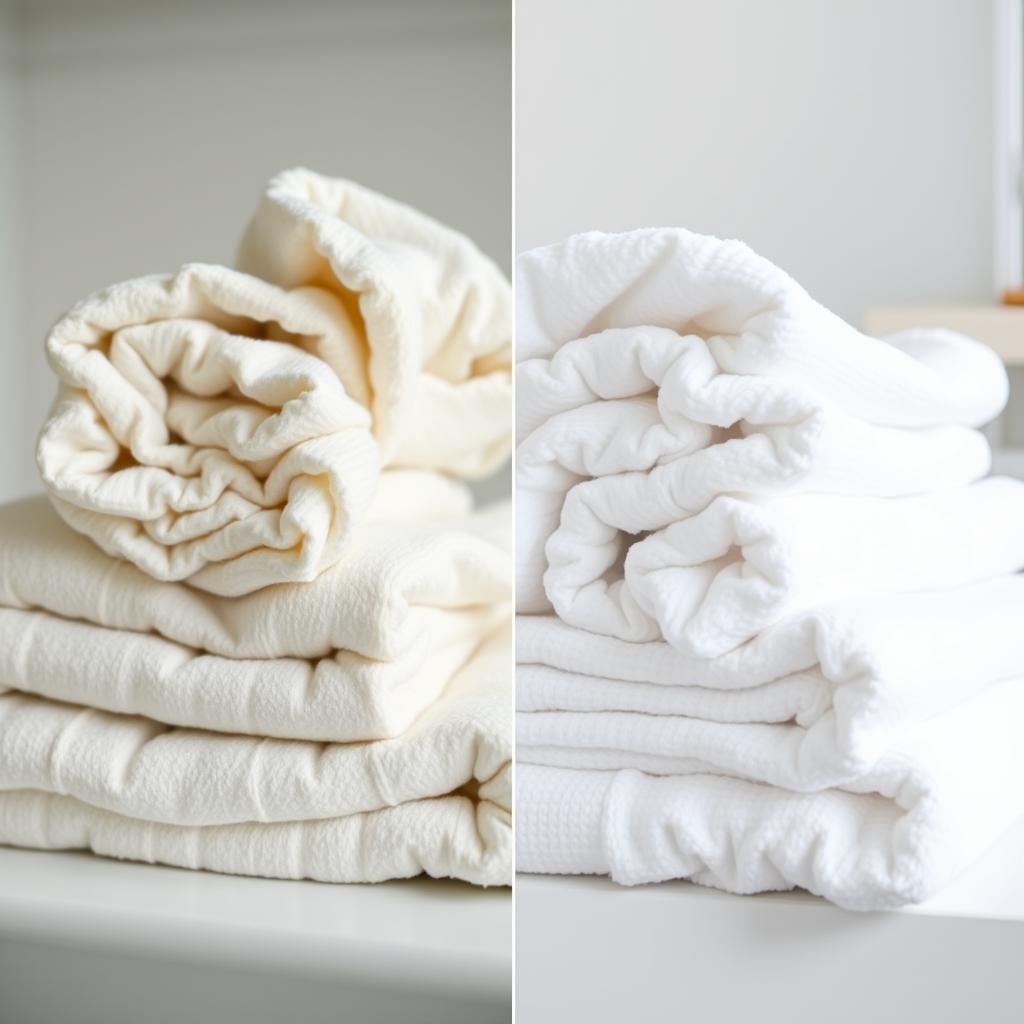 Comparison of laundry washed in hard water versus soft water from a home water softener system Comparison of laundry washed in hard water versus soft water from a home water softener system