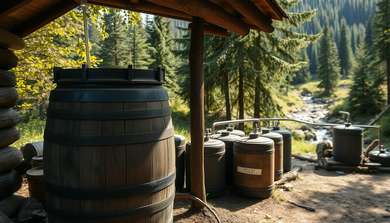 how to store water off grid