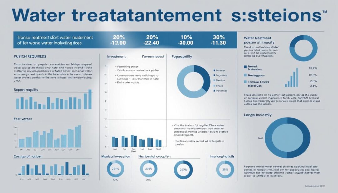 A detailed cost analysis visualization of water treatment systems, showcasing the investment required versus the long-term benefits. The image should feature a clean, minimalist design with a focus on data visualization elements such as bar graphs, pie charts, and infographics. The color palette should be muted and professional, with a balance of light and dark tones to create a sense of balance and sophistication. The composition should be well-organized, with the key data points and insights prominently displayed. Lighting should be soft and directional, creating subtle shadows and depth. The overall mood should be informative and data-driven, conveying the technical and financial considerations of water treatment system investments. A detailed cost analysis visualization of water treatment systems, showcasing the investment required versus the long-term benefits. The image should feature a clean, minimalist design with a focus on data visualization elements such as bar graphs, pie charts, and infographics. The color palette should be muted and professional, with a balance of light and dark tones to create a sense of balance and sophistication. The composition should be well-organized, with the key data points and insights prominently displayed. Lighting should be soft and directional, creating subtle shadows and depth. The overall mood should be informative and data-driven, conveying the technical and financial considerations of water treatment system investments.