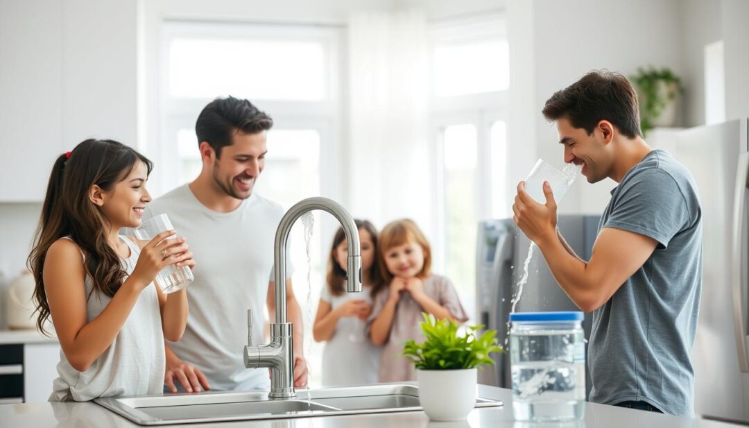 Family enjoying clean water throughout their home Family enjoying clean water throughout their home