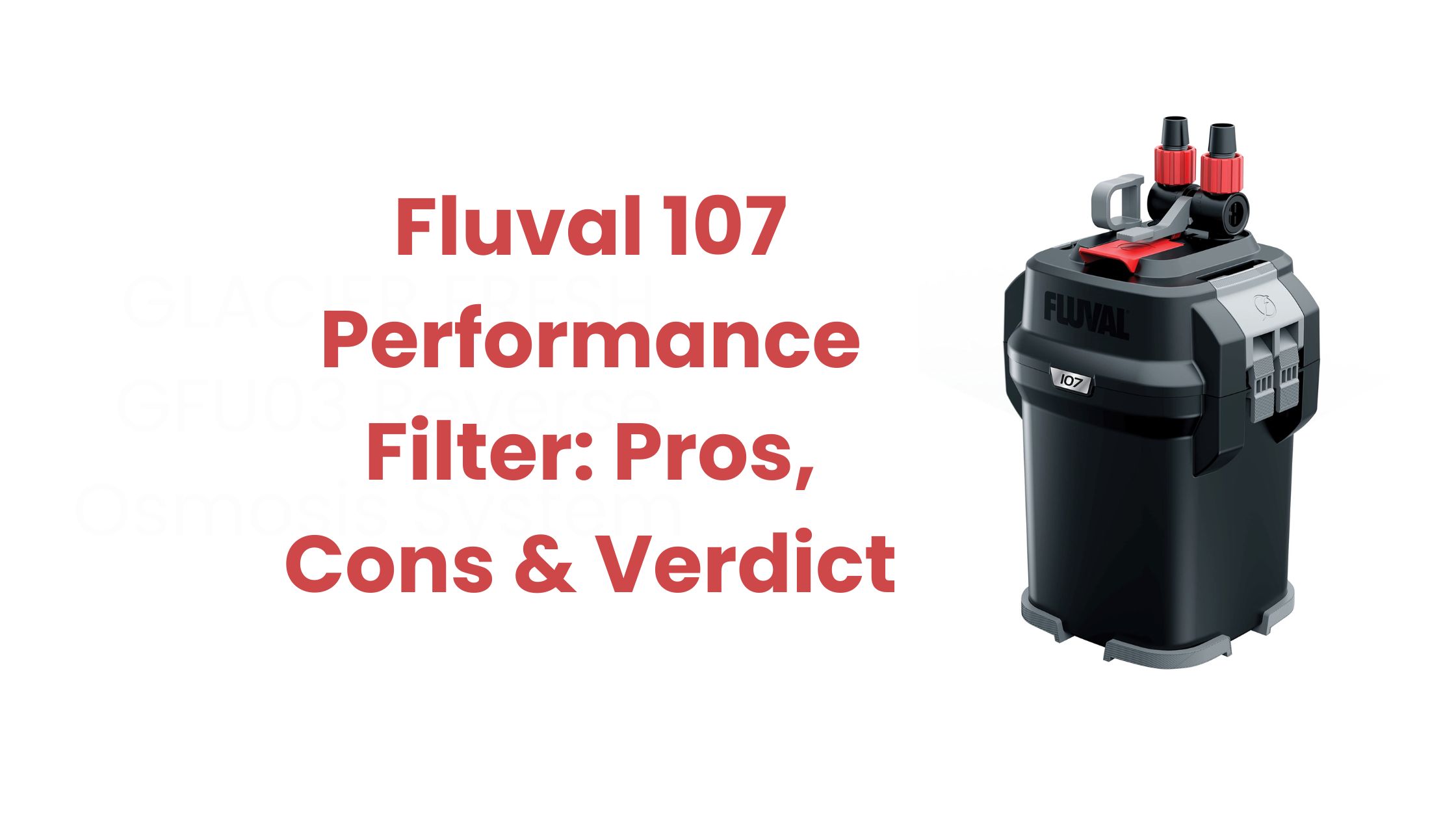 Fluval 107 Performance Filter: Pros, Cons & Verdict