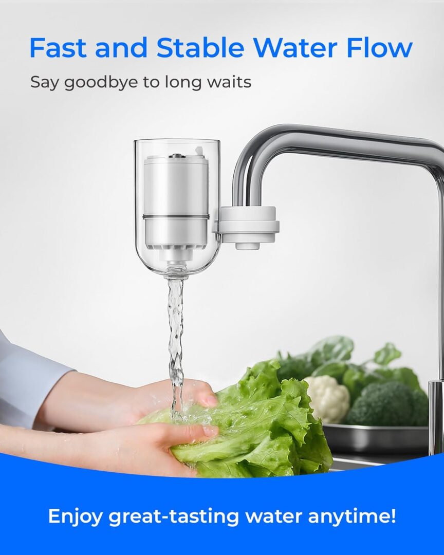 Waterdrop NSF Certified Water Filter, Replacement for All PUR®, PUR®PLUS Faucet Filtration Systems, Pur® RF-9999® Faucet Water Filter (6 Count), Model No.: WD-C08A