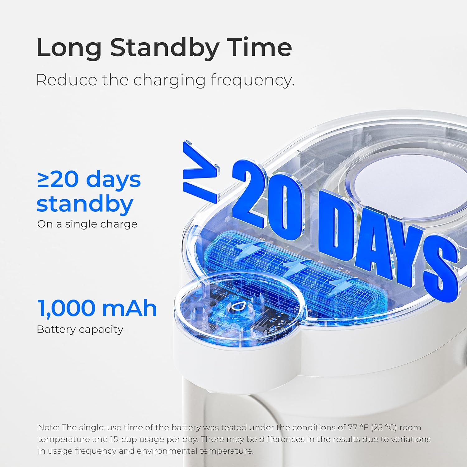 Waterdrop 0 TDS Zero TDS Water Rechargeable Water Filter Dispenser, 4-Stage Instant Electric Powerful Pitcher, Reduce Chlorine, Lead, 15-Cup Countertop Water Filtration System with 1 Filter, White