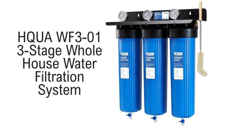 HQUA WF3-01 3-Stage Whole House Water Filtration System