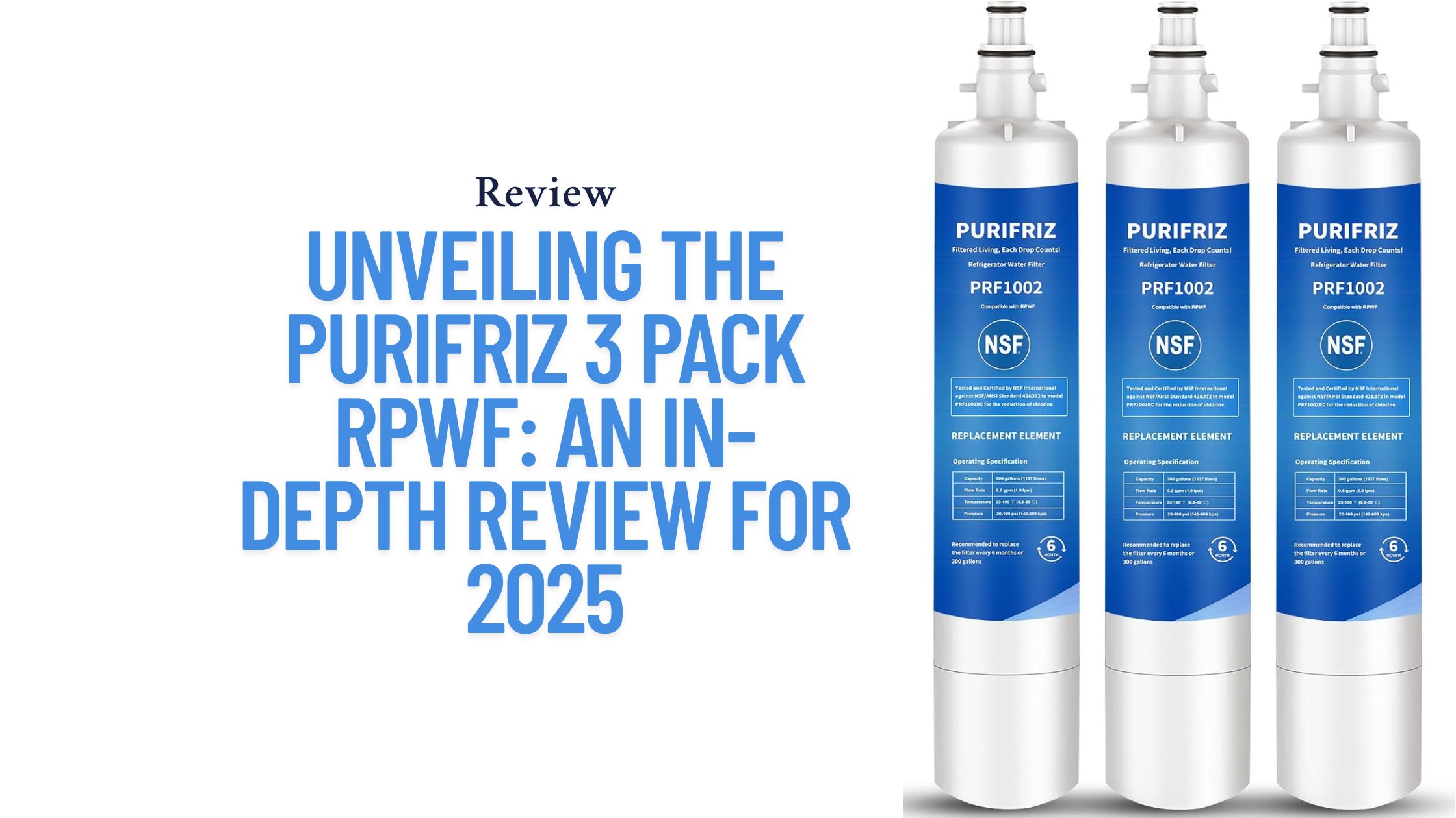 Unveiling the PURIFRIZ 3 Pack RPWF: An In-Depth Review for 2025