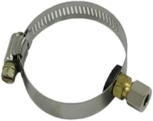 IPW Industries Inc. | Adjustable Sink Drain Saddle Valve (VV-DSI000) for Reverse Osmosis Water Filter System - 1/4 Steel Compression Brass Fittings