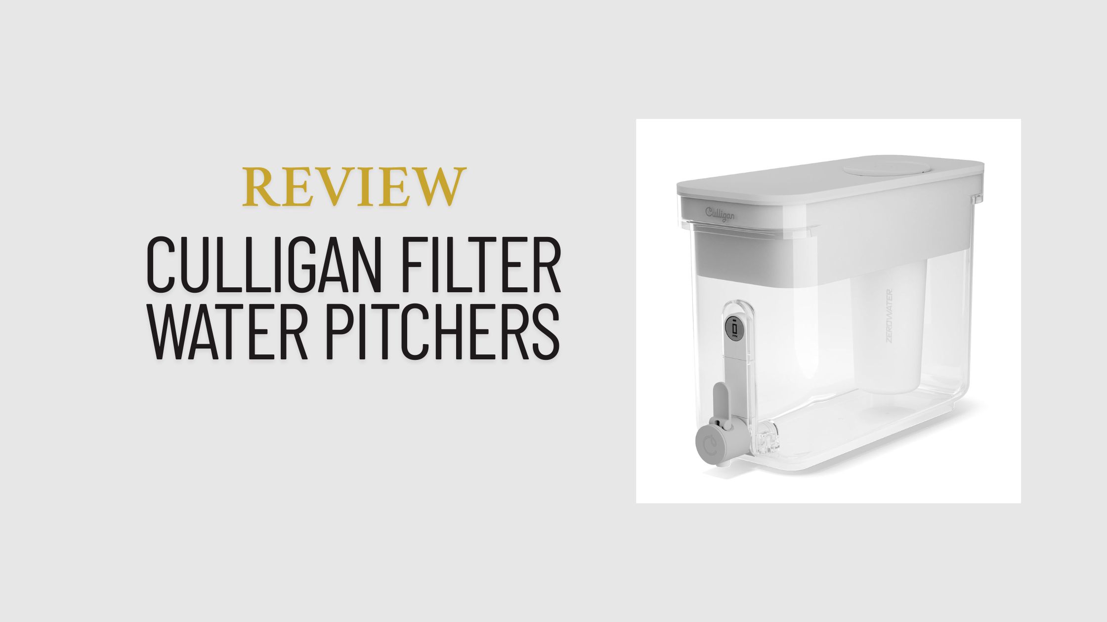 Culligan Filter Water Pitchers